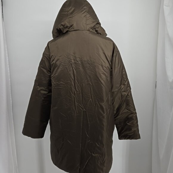 ASPESI Forest Hooded Padded Design Lightweight Construction Coat Size Medium - Picture 10 of 16